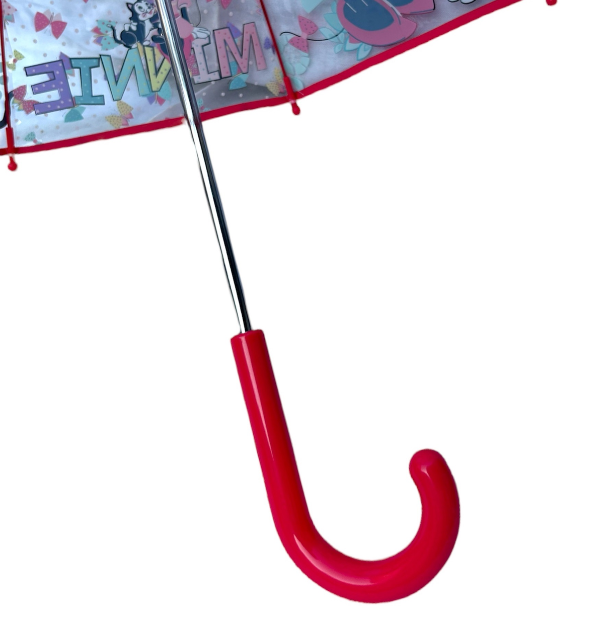 Ombrello Minnie DISNEY Trasparente Cupola Manuale 8 Raggi Bambino - D06523mc