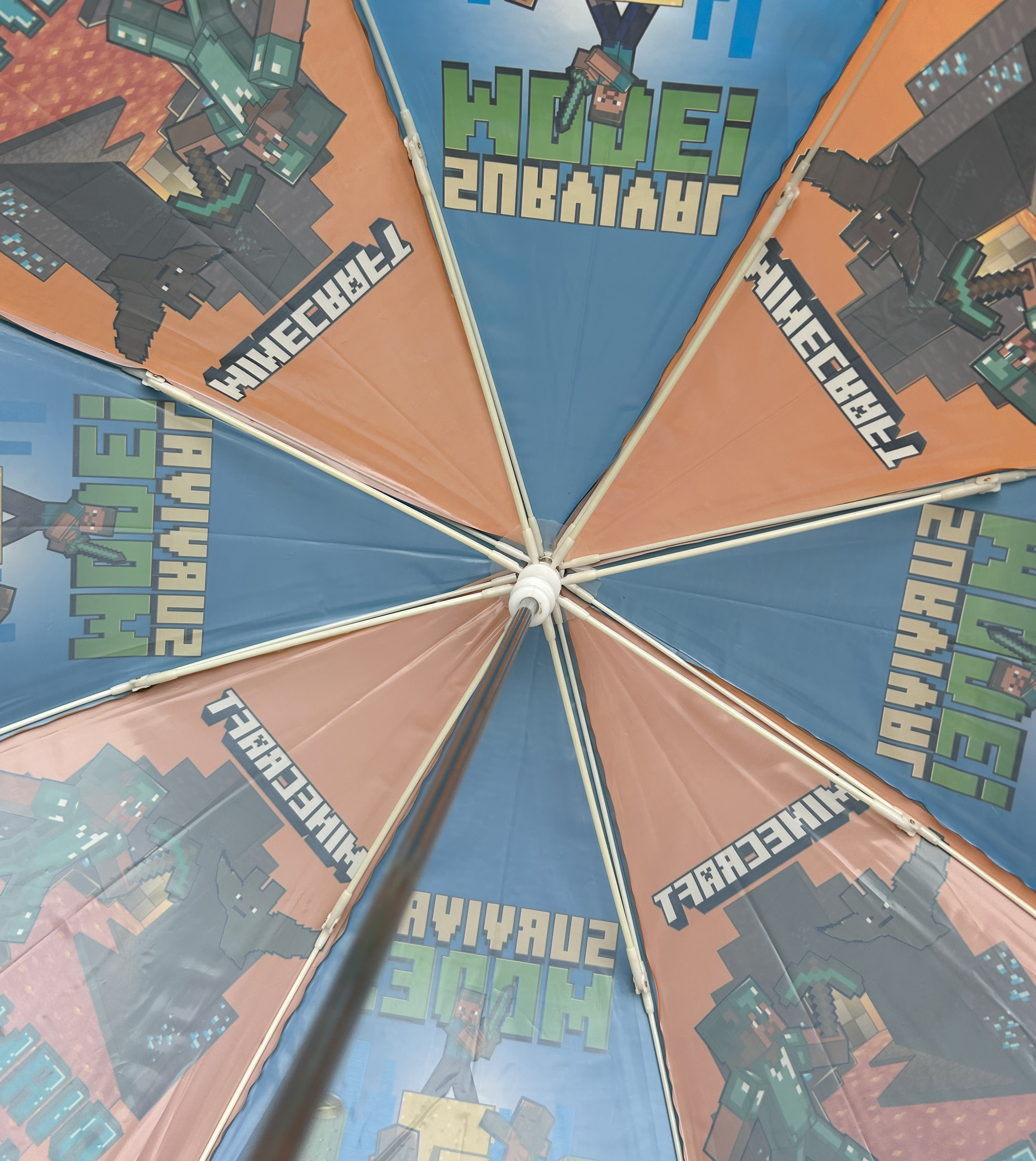 Ombrello Minecraft Manuale 8 Raggi Bambino - K04379mc