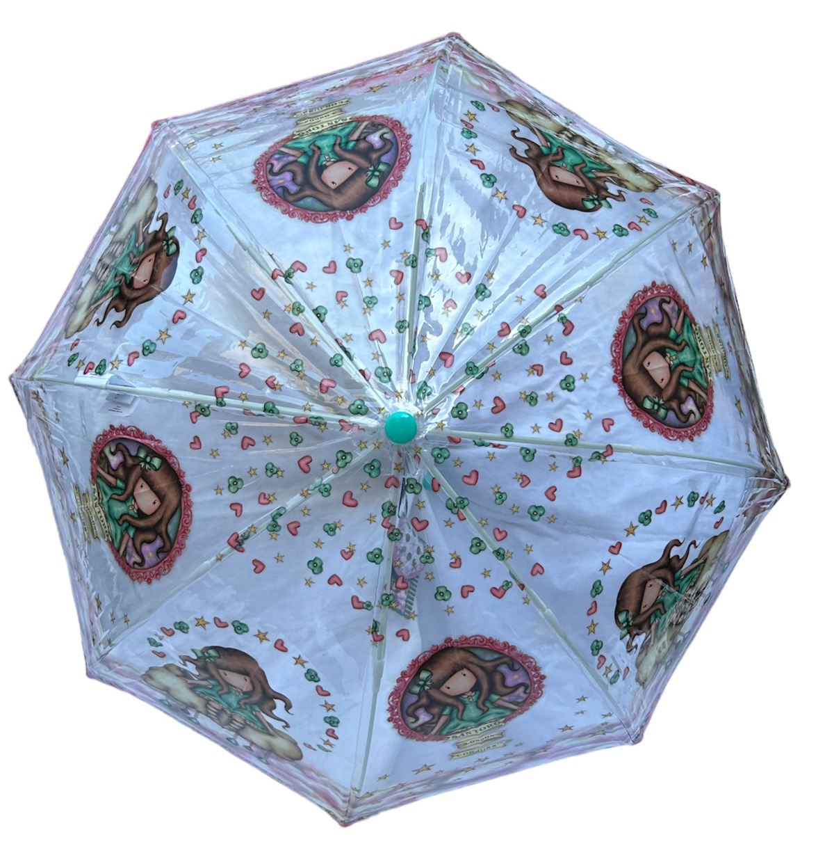 Ombrello Gorjuss Trasparente Cupola Manuale 8 Raggi Bambino - Gr5742mc