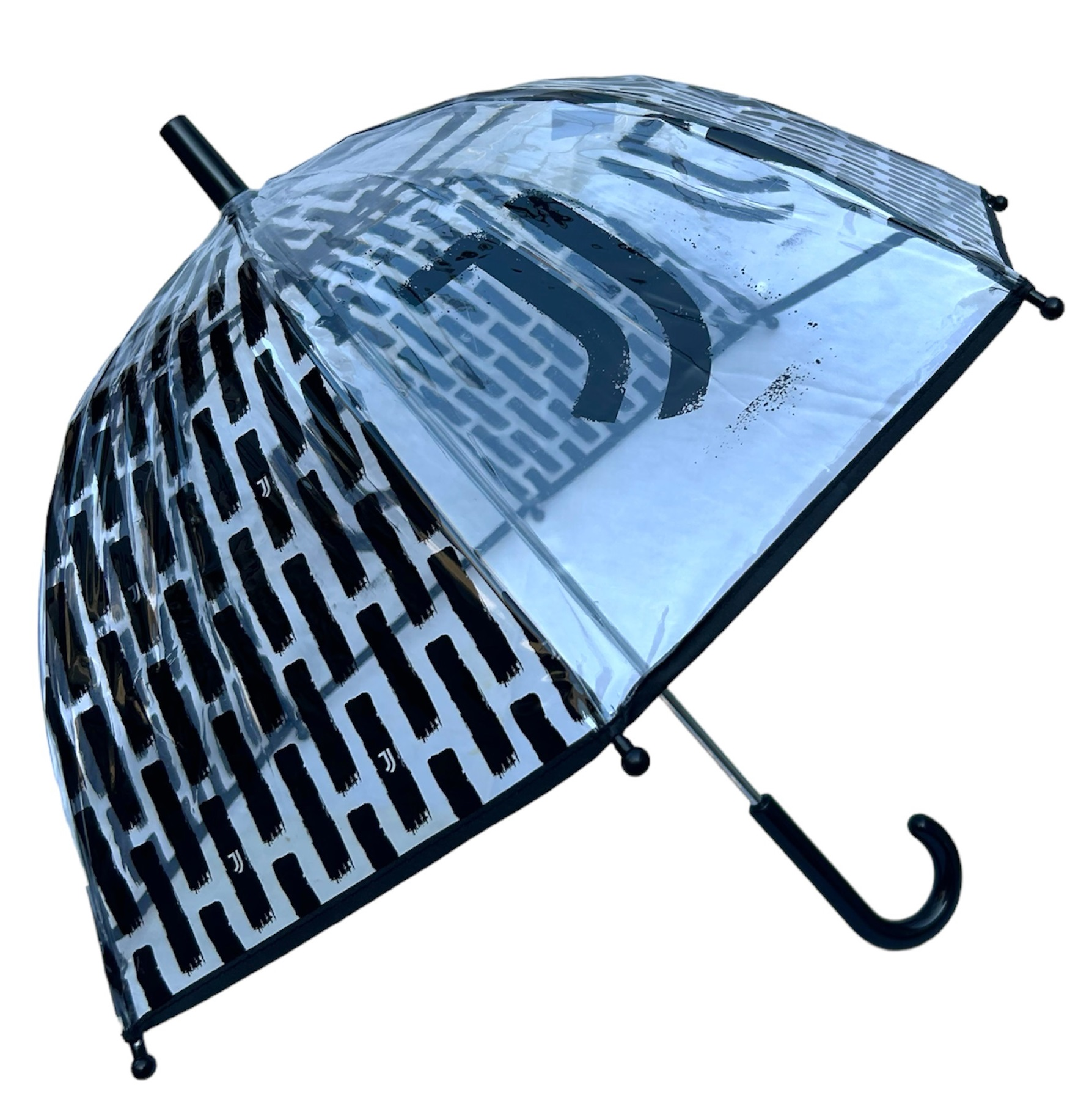 Ombrello Juventus Trasparente Cupola Manuale 8 Raggi Bambino - S05757mc
