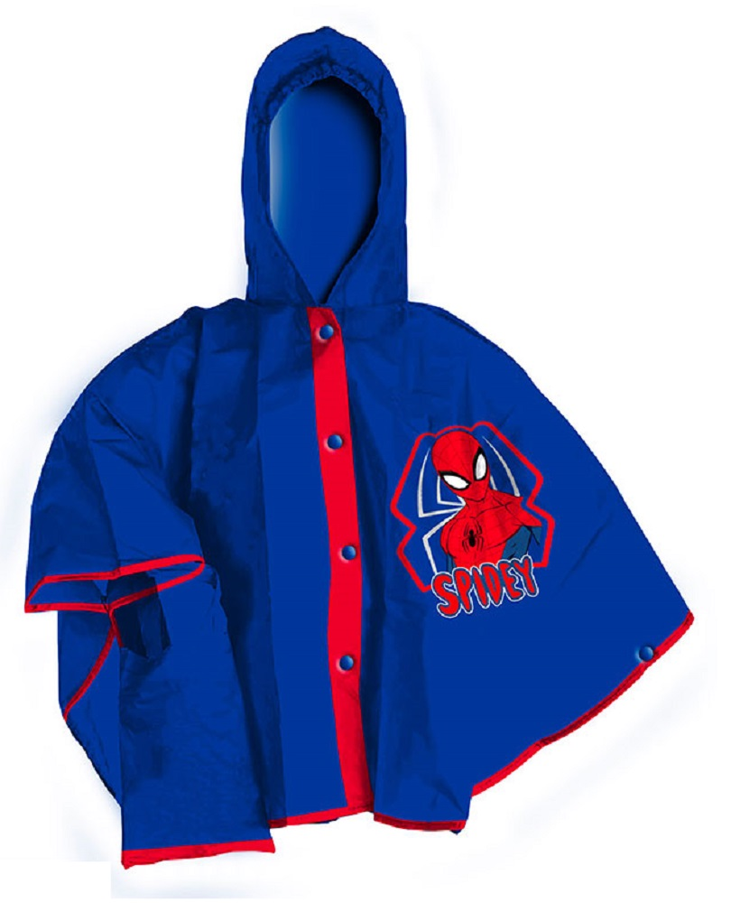 Set Pioggia Mantellina + Ombrello Spiderman MARVEL 3/4 Anni Bambino - M06510mc+m06508mc