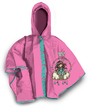 Set Pioggia Mantellina + Ombrello Gorjuss 8/9 Anni Bambina - Gr5743mc+gr742mc