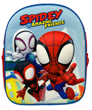 Zaino Asilo 3d Spidey MARVEL Immagini in Rilievo Borsa Scuola Bambino Cm.32 - M07991mc