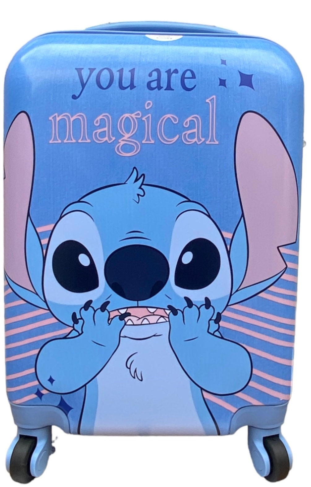 Trolley da Viaggio Stitch DISNEY Valigia in ABS Manico Allungabile - D06905mc