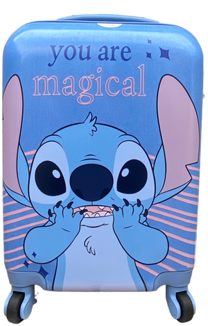 Trolley da Viaggio Stitch DISNEY Valigia in ABS Manico Allungabile - D06905mc