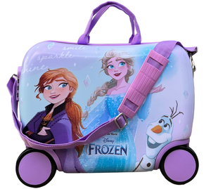 Trolley da Viaggio Cavalcabile Frozen DISNEY Valigia in ABS Trainabile con 4 Ruote - D06893mc