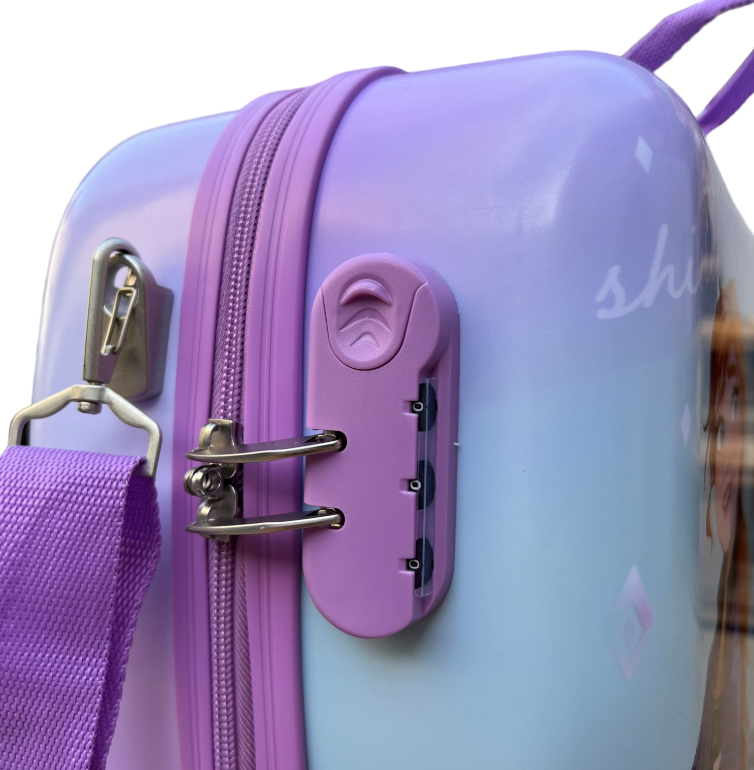 Trolley da Viaggio Cavalcabile Frozen DISNEY Valigia in ABS Trainabile con 4 Ruote - D06893mc