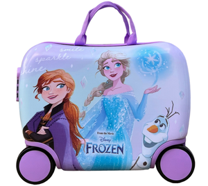 Trolley da Viaggio Cavalcabile Frozen DISNEY Valigia in ABS Trainabile con 4 Ruote - D06893mc