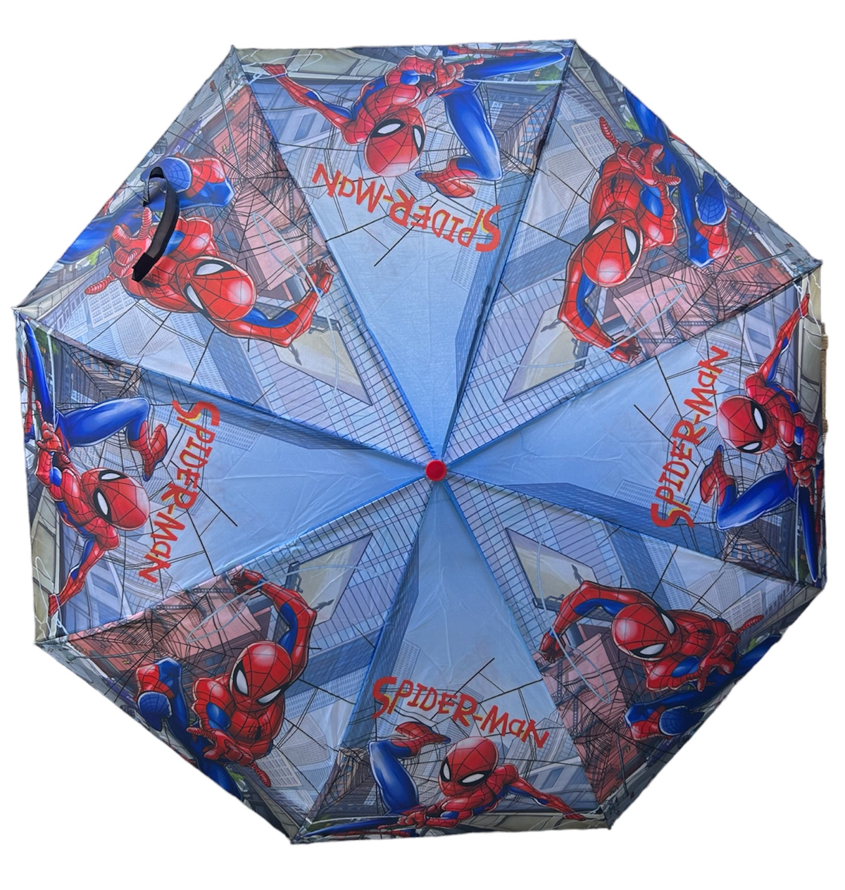 Ombrello Pieghevole Spiderman MARVEL Uomo Ragno 8 Raggi Bambino - M04605mc