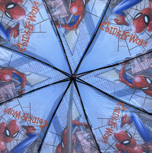 Set Pioggia Mantellina + Ombrello Pieghevole Spiderman MARVEL 3/4 Anni Bambino - M06510mc+m04605mc