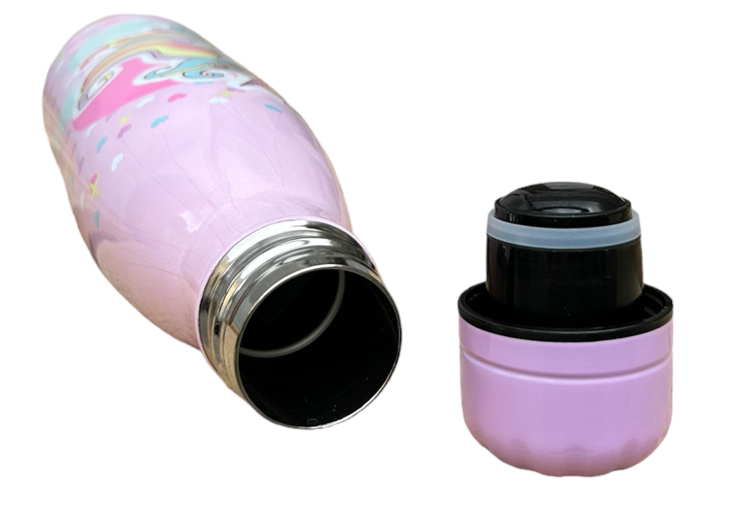 Bottiglia Termica in Acciaio Inossidabile Unicorno con Tappo Svitabile 500 Ml - X07883te/2