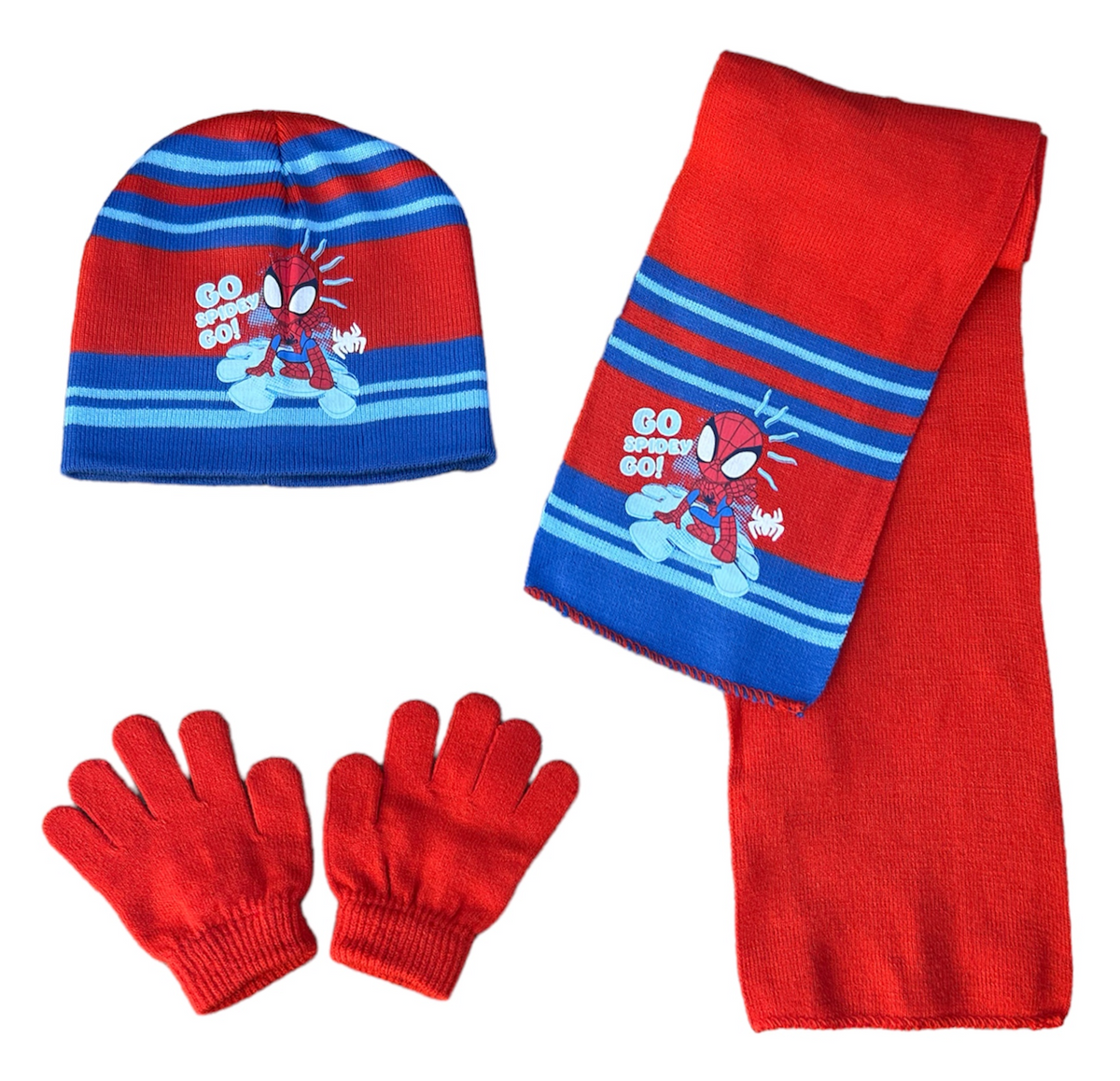 Set 3 Pezzi Spidey MARVEL Cappello Sciarpa Guanti Taglia Unica Bambini - M08151mc