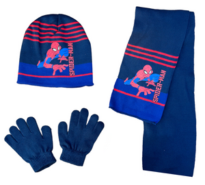 Set 3 Pezzi Spiderman MARVEL Cappello Sciarpa Guanti Taglia Unica Bambini - M08248mc