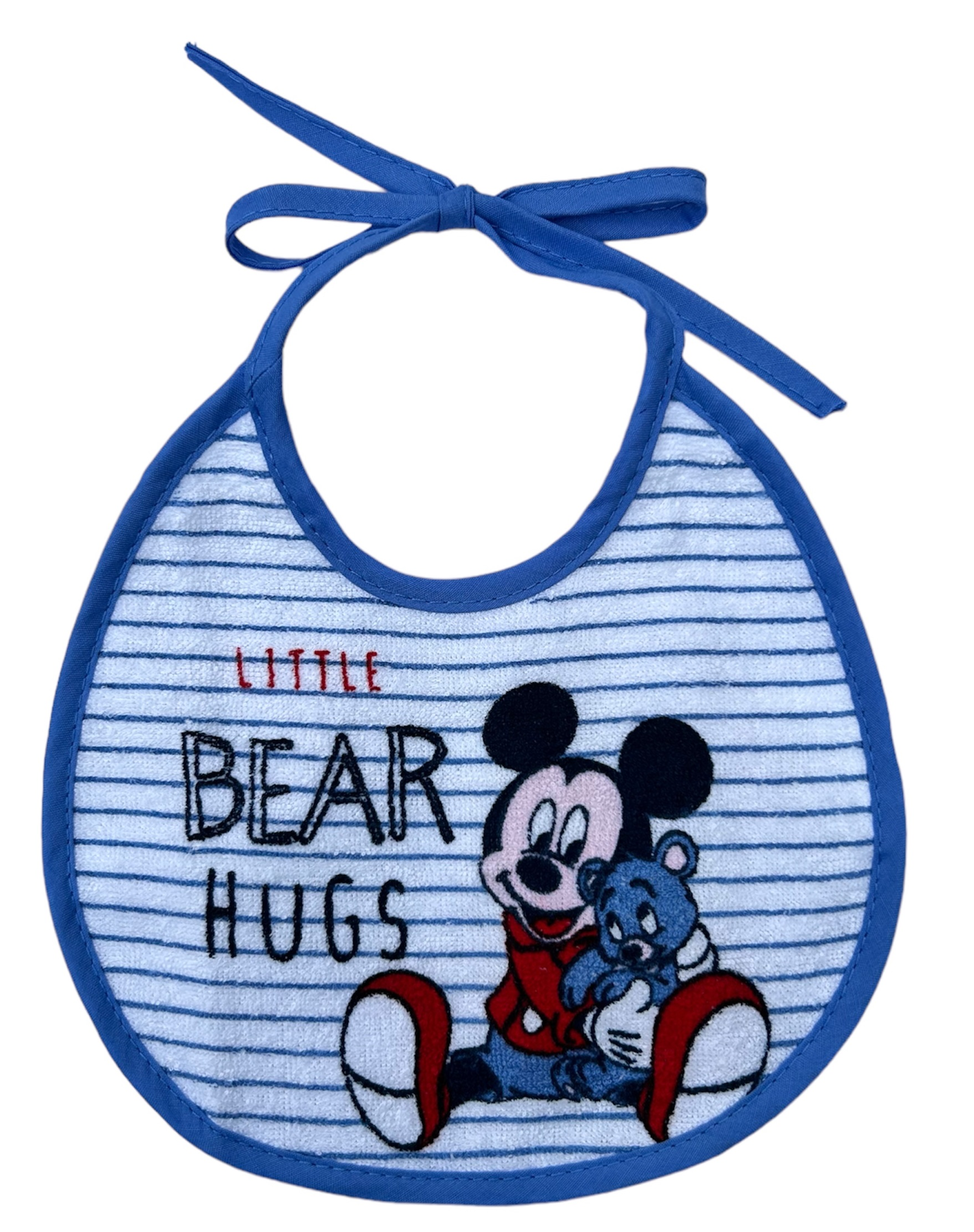 Bavette Topolino DISNEY Set 3 Bavaglini in Tessuto con Scatola - Wd2021