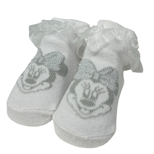 Set Neonata Minnie DISNEY 2 Pezzi Calzini e Fascia in Scatola - Wx6121