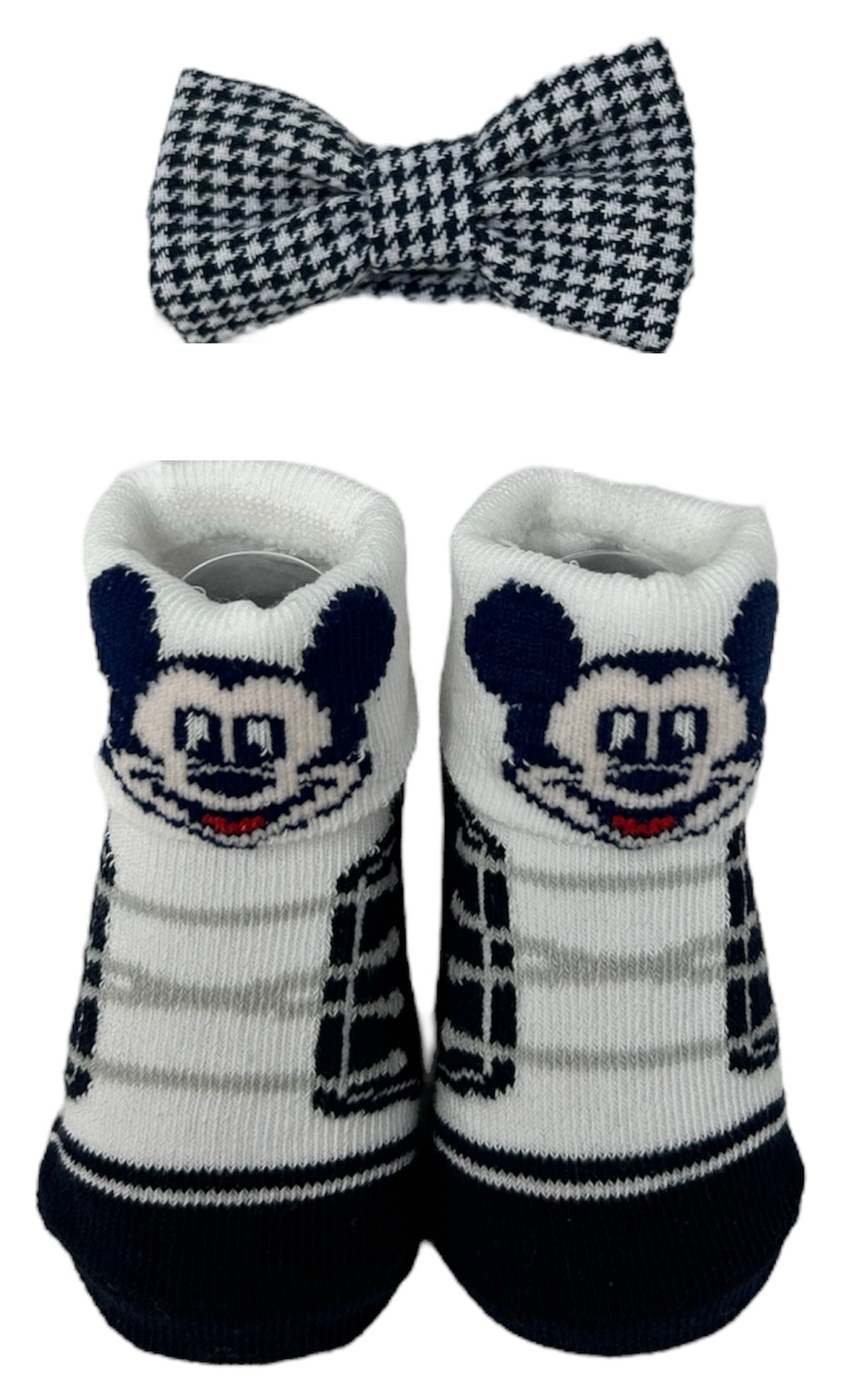 Set Neonato Topolino DISNEY 2 Pezzi Calzini e Papillon in Scatola - Wx6123