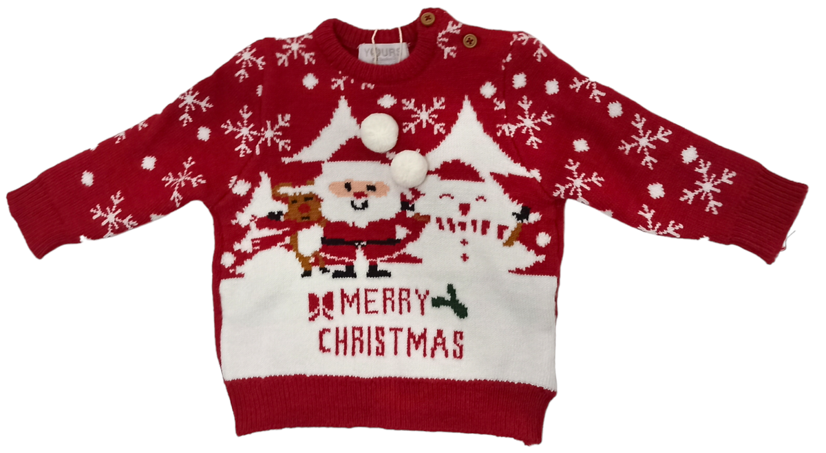Maglione Natalizio Yours Neonato 60%vi 28%pl 22%ny - Y7251