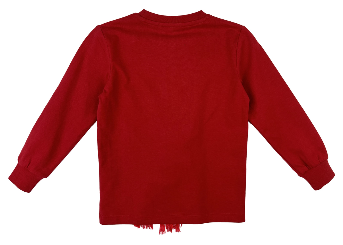 T-Shirt Natalizia M.l. Maglietta Yours Bambina 100% Co - Y7508