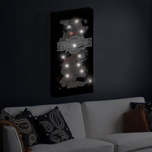 Tela Game of Thrones Quadro con Luci a LED a Batterie 40 CM - 22859