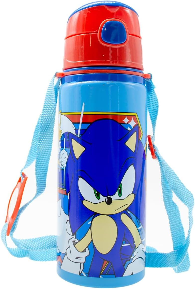 Borraccia in Alluminio con Cannuccia Sonic 600 Ml Apertura Automatica - Sn7142mc