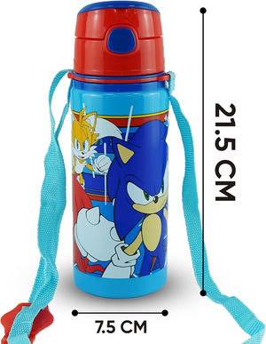 Borraccia in Alluminio con Cannuccia Sonic 600 Ml Apertura Automatica - Sn7142mc