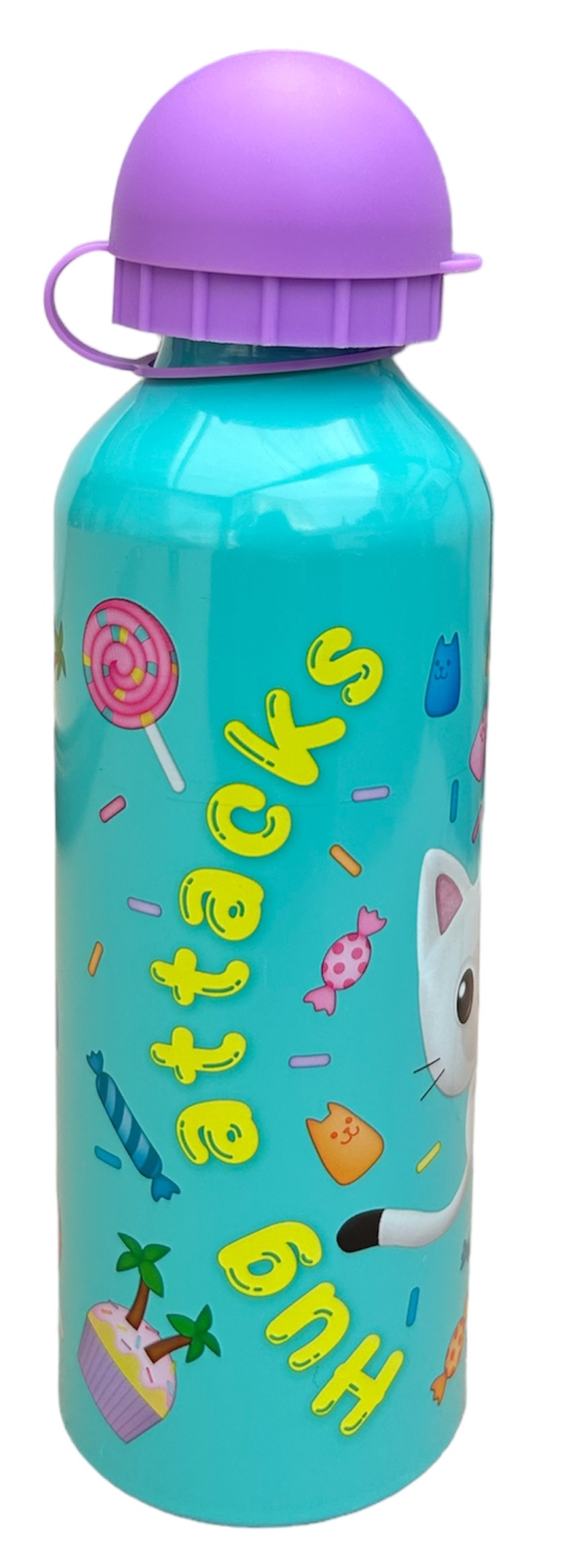 Borraccia in Alluminio Gabby's Dollhouse con Beccuccio e Coperchio 500 Ml - Gd00009/v