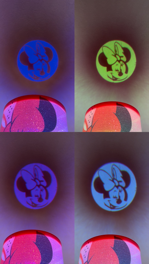 Lampada con Proiettore Minnie DISNEY Luce LED Multicolore Lampada a Batterie - Wd21240