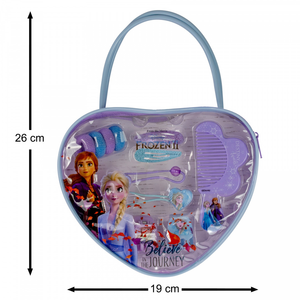 Set Accessori Capelli Frozen DISNEY 11 Pezzi con Borsetta a Forma di Cuore - Wd20768