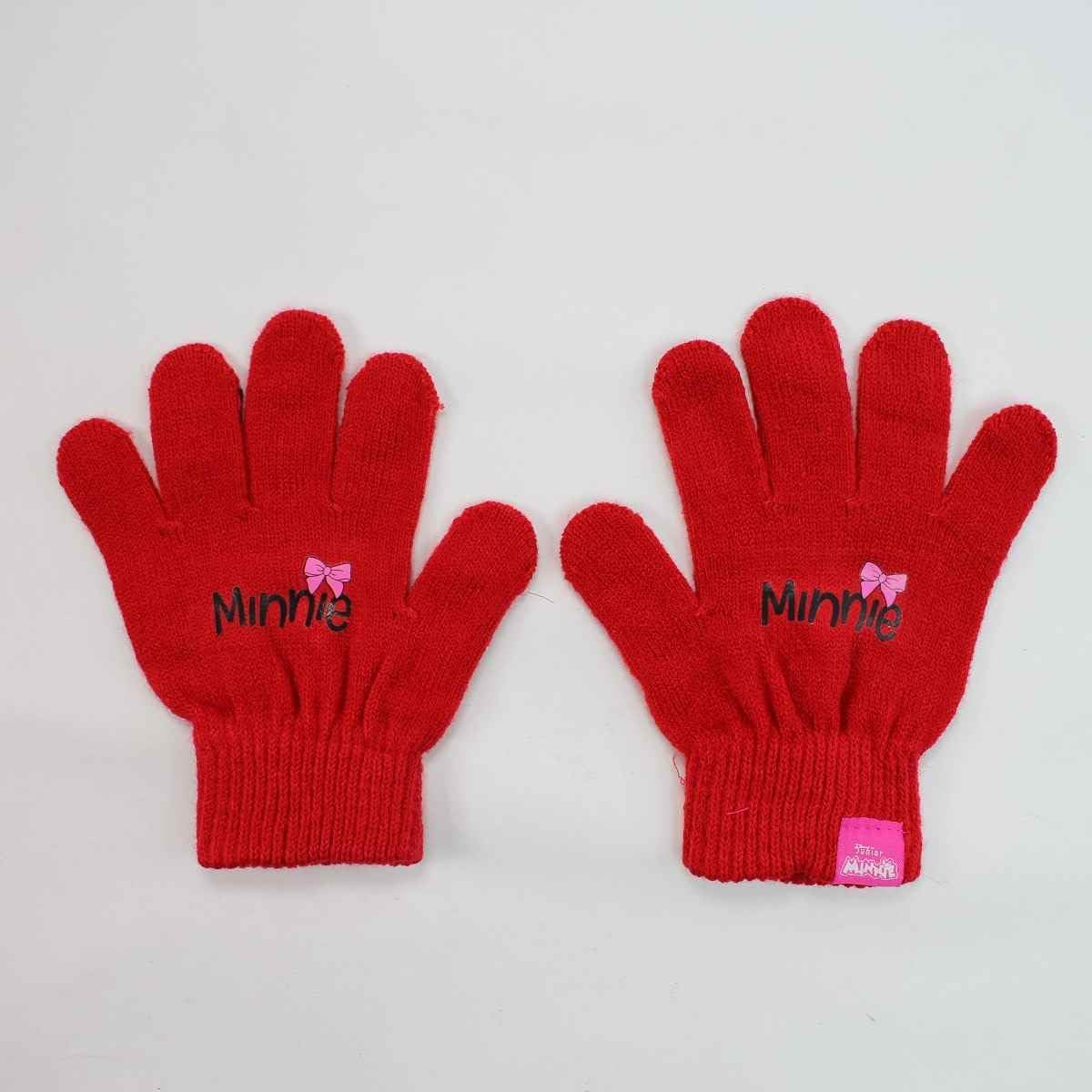 Cappello Invernale con Pon Pon Scaldacollo Guanti Minnie DISNEY 3 Pz Taglia Unica - Min22-2394