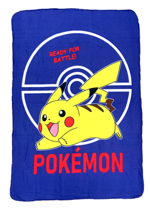 Coperta Plaid Pikachu Pokemon Cm.100x140 - Pok23-030