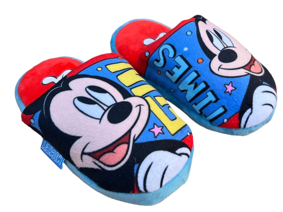 Pantofole Invernali Topolino DISNEY Ciabatte a Punta Chiusa Antiscivolo - Wd14077