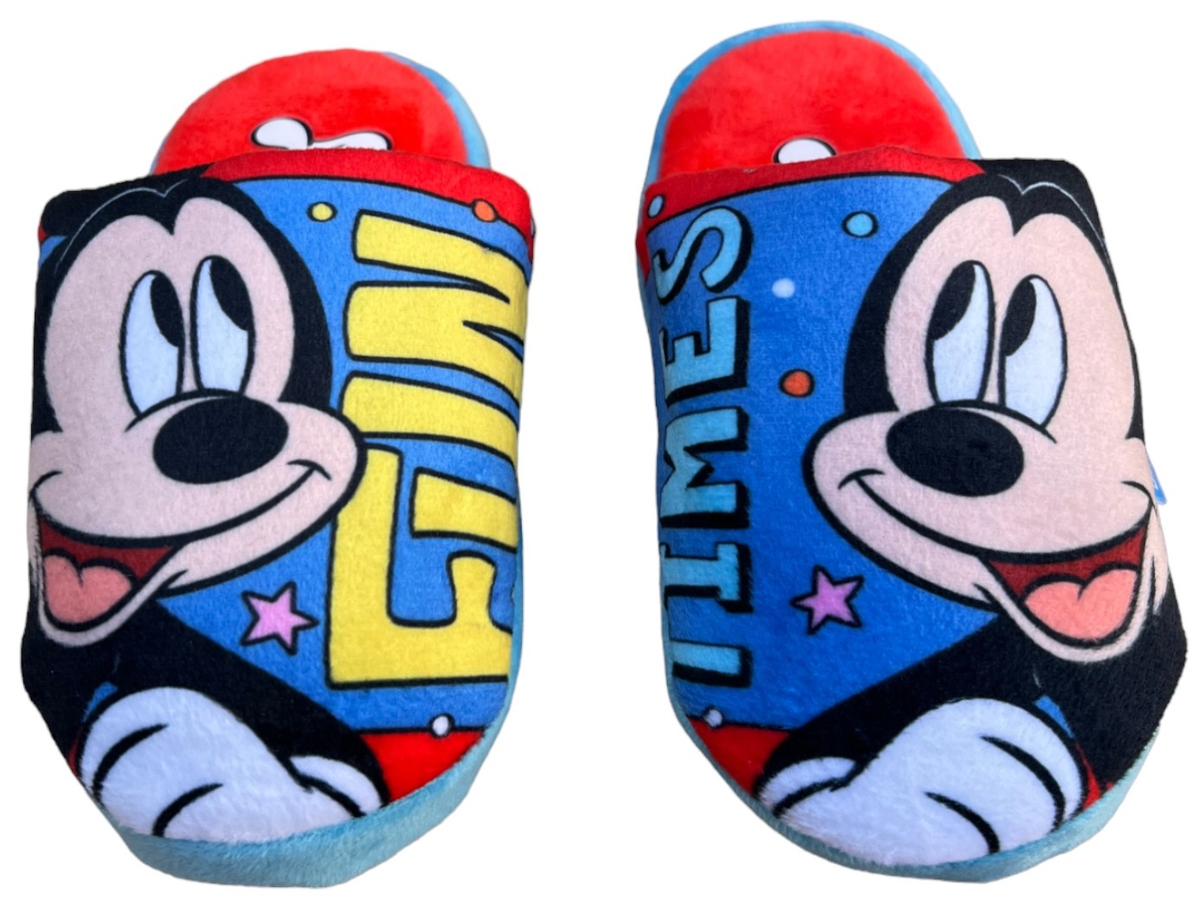 Pantofole Invernali Topolino DISNEY Ciabatte a Punta Chiusa Antiscivolo - Wd14077