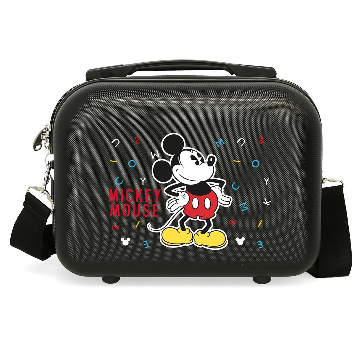 Beauty Case Mickey Mouse Topolino DISNEY Borsa Viaggio in ABS Adattabile a Trolley - 3073926