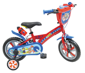 Bicicletta Paw Patrol 12" Età 3/4 Anni Bici con Rotelle - 34587