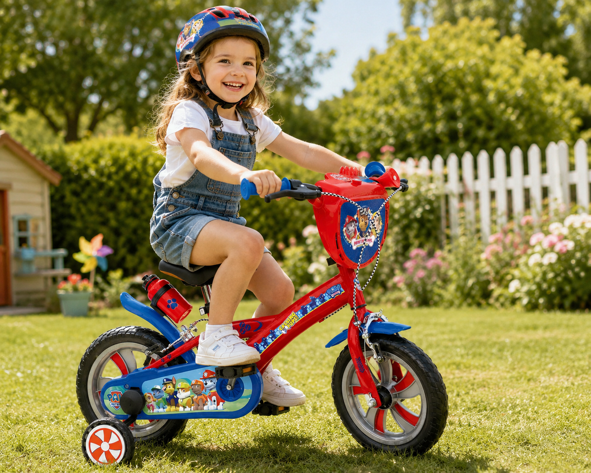 Bicicletta Paw Patrol 12" Età 3/4 Anni Bici con Rotelle - 34587