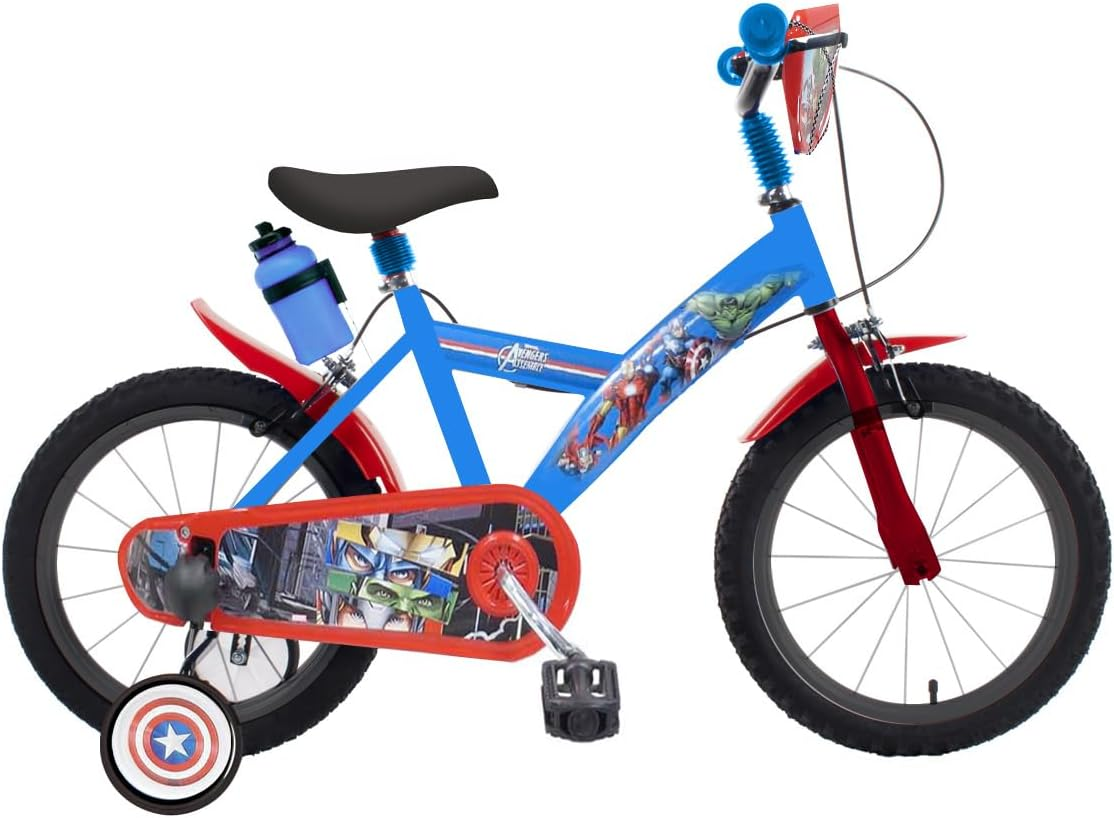Bicicletta Avengers MARVEL 16" Età 4/6 Anni con Rotelle - 36588