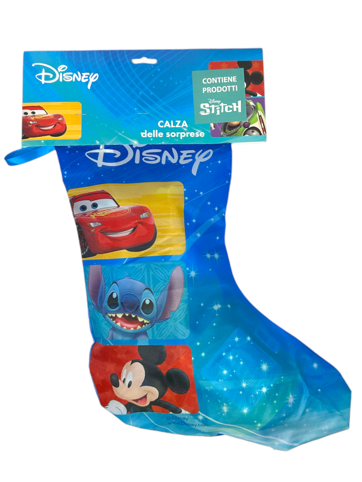 Calza Della Befana con Accessori Stitch DISNEY Calzettone con 4 Giochi per Bambini - Lst1012-B