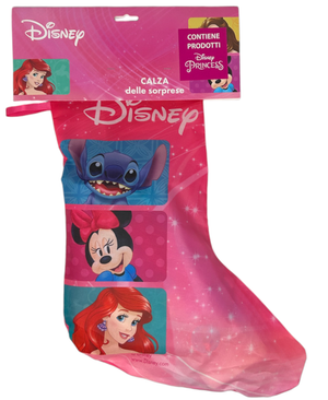 Calza Della Befana con Accessori Principesse DISNEY Calzettone con 4 Giochi per Bambini - Pr1012