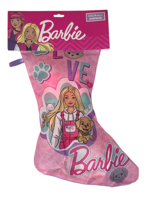 Calza Della Befana con Accessori Barbie Calzettone con 4 Giochi per Bambini - Br1012