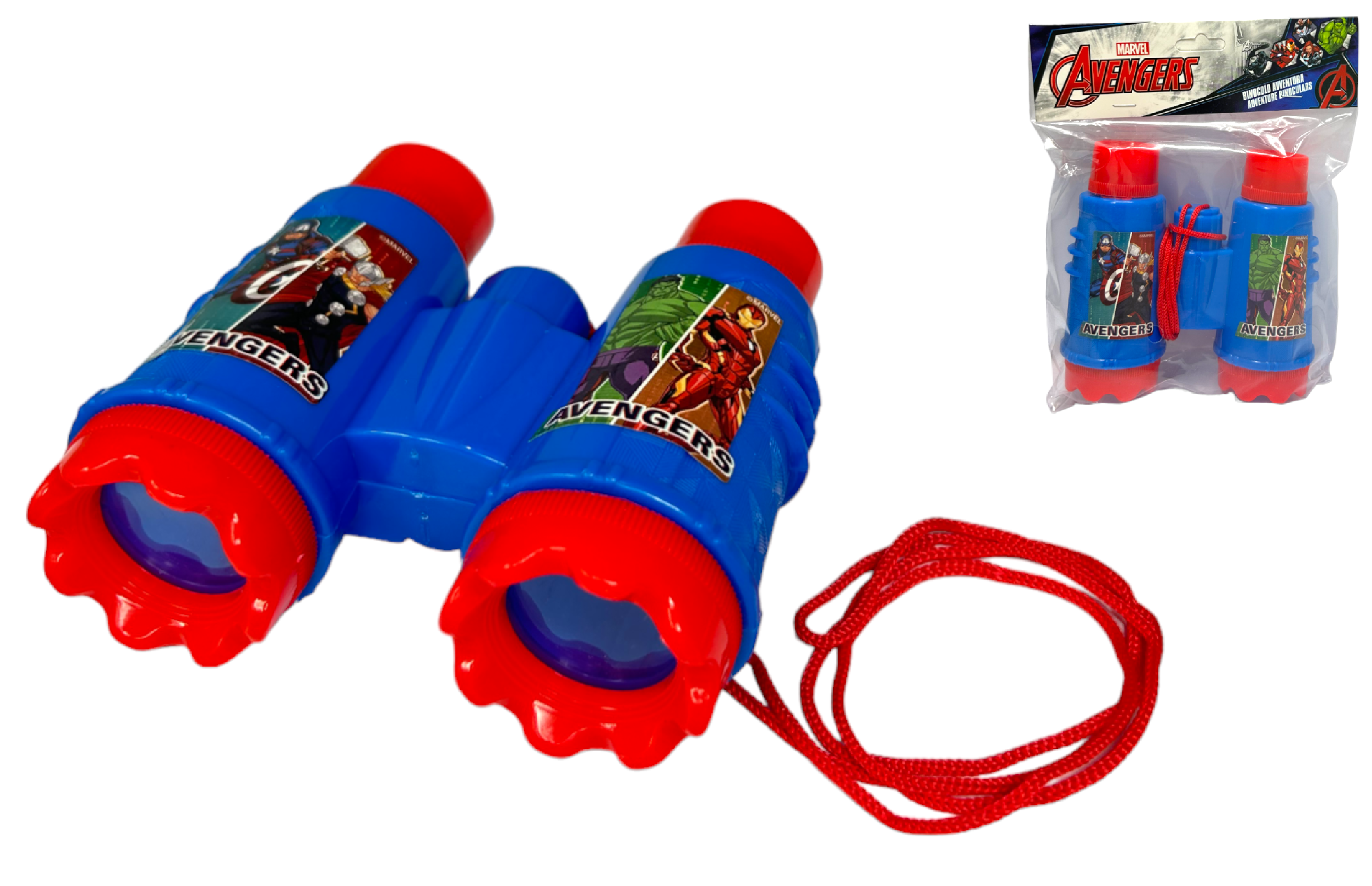 Calza Della Befana con Accessori Avengers MARVEL Calzettone con 4 Giochi per Bambini - Av1012