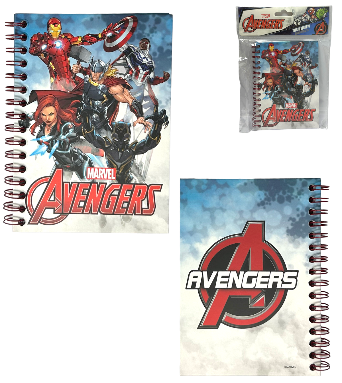 Calza Della Befana con Accessori Avengers MARVEL Calzettone con 4 Giochi per Bambini - Av1012