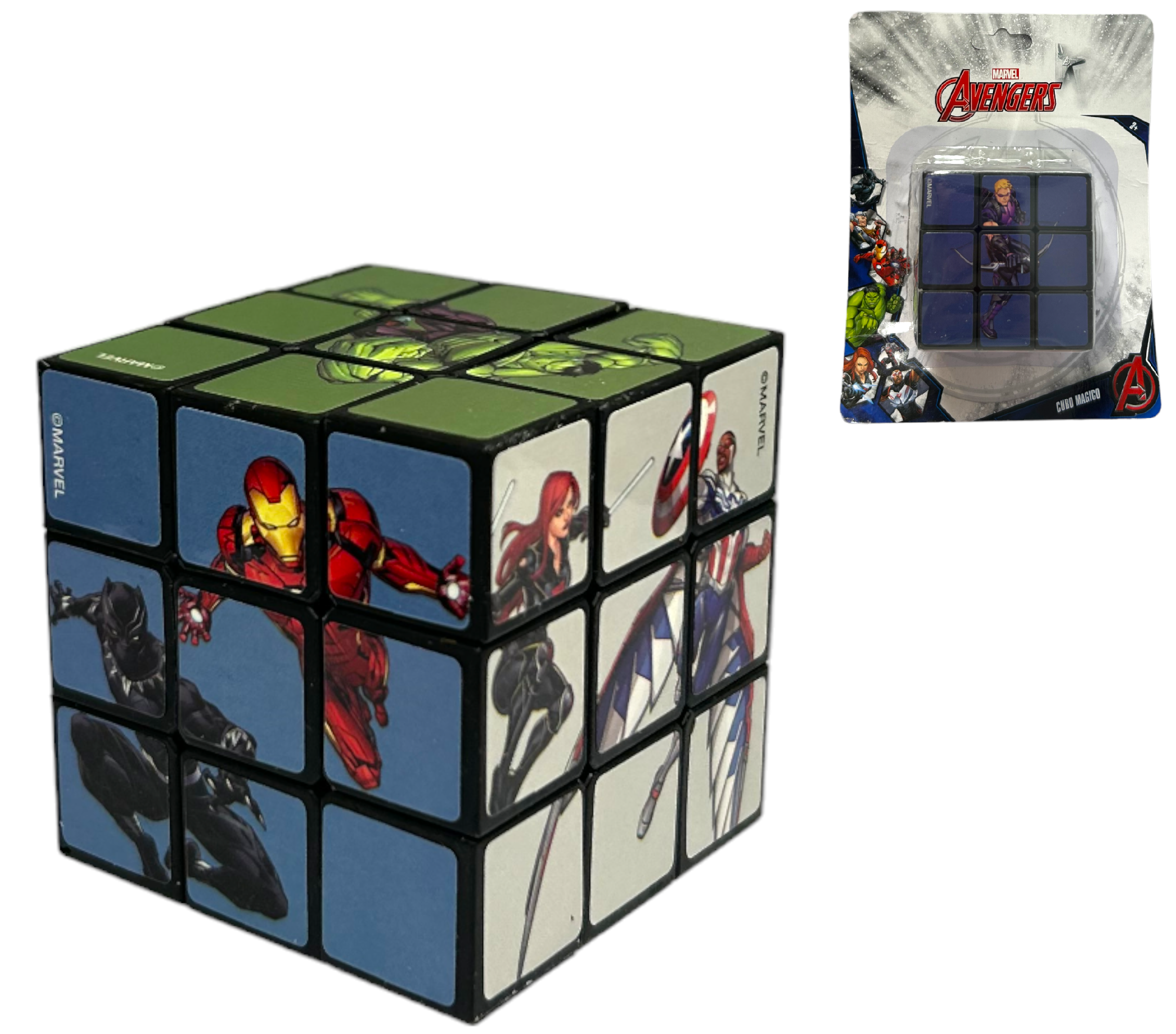 Calza Della Befana con Accessori Avengers MARVEL Calzettone con 4 Giochi per Bambini - Av1012