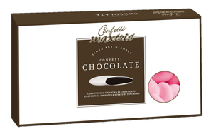 Confetti Maxtris Rosa Cioccolato Fondente Confezione da 1 Kg. Confettata - Cior
