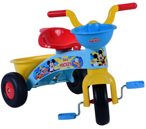 Triciclo Primipassi Topolino DISNEY con Portagiochi 1-3 Anni - 37225