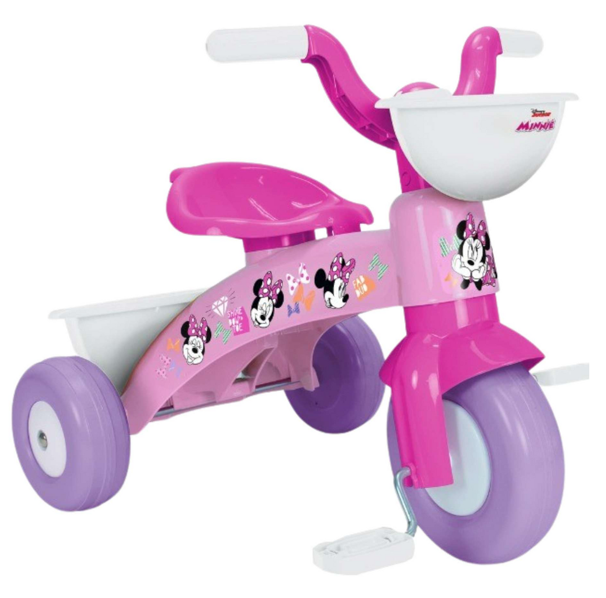 Triciclo Primipassi Minnie DISNEY con Portagiochi 1-3 Anni - 37226