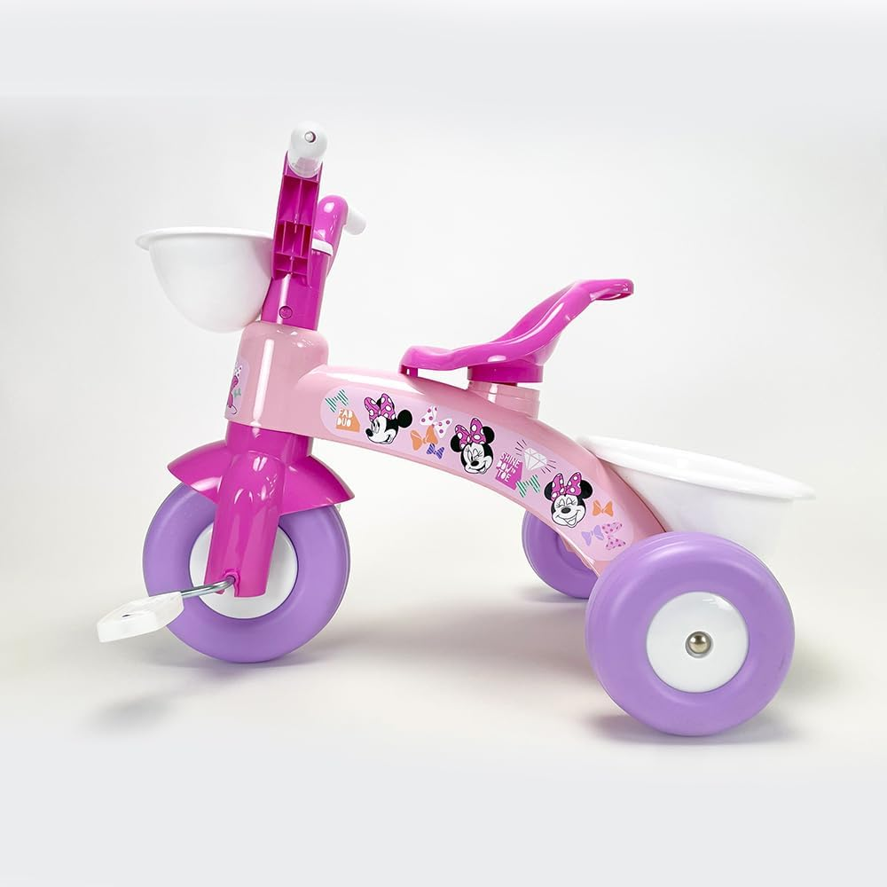 Triciclo Primipassi Minnie DISNEY con Portagiochi 1-3 Anni - 37226