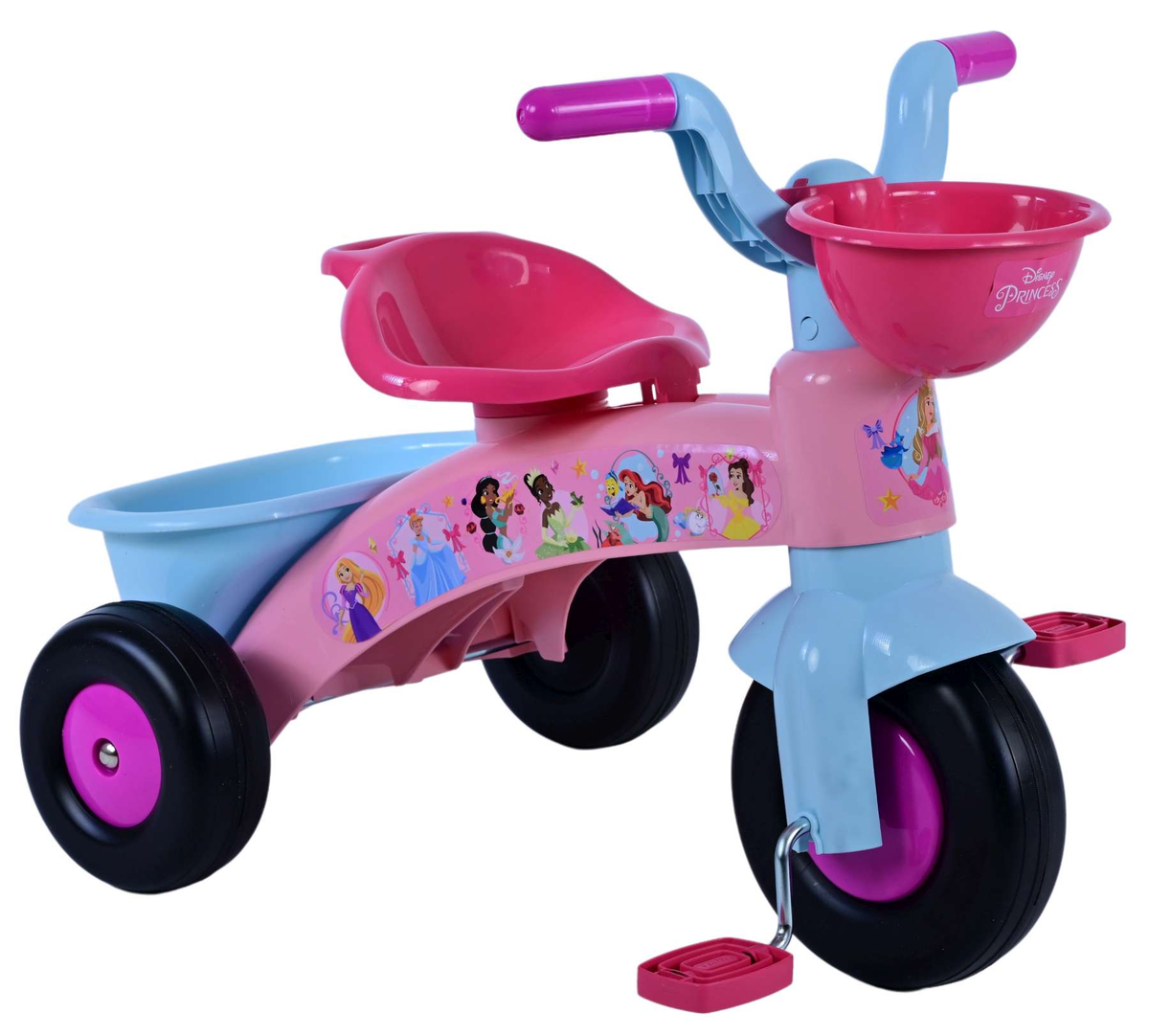 Triciclo Primipassi Principesse DISNEY con Portagiochi 1-3 Anni - 37227