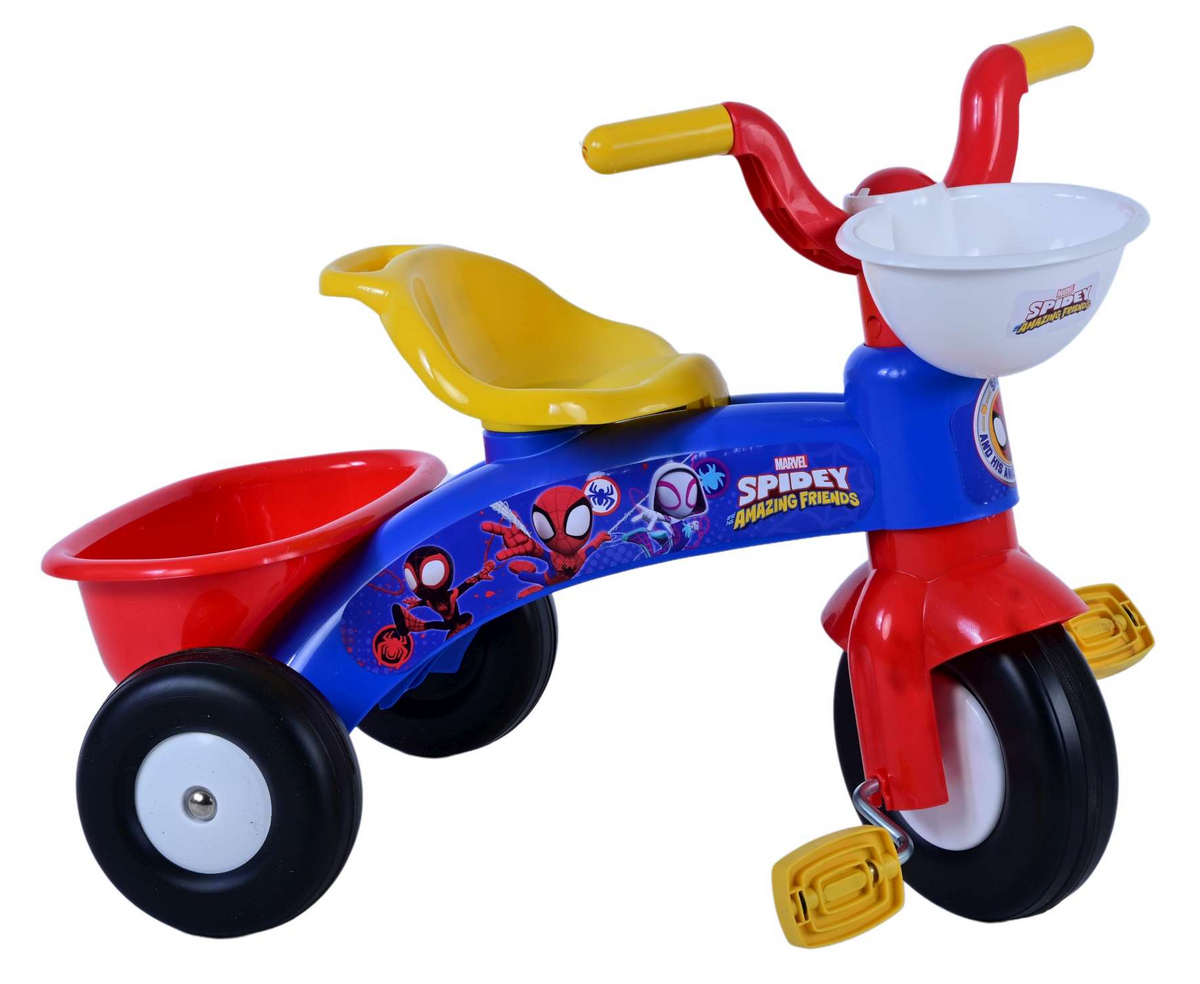 Triciclo Primipassi Spidey MARVEL con Portagiochi 1-3 Anni - 37228