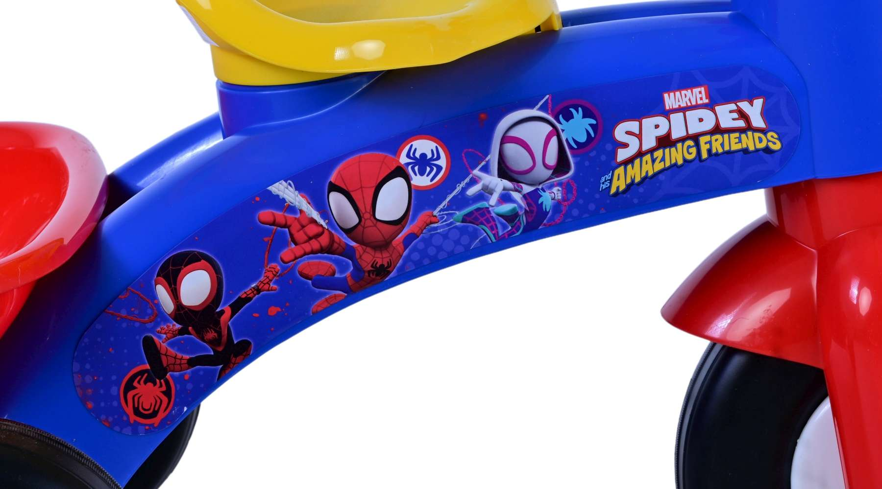 Triciclo Primipassi Spidey MARVEL con Portagiochi 1-3 Anni - 37228