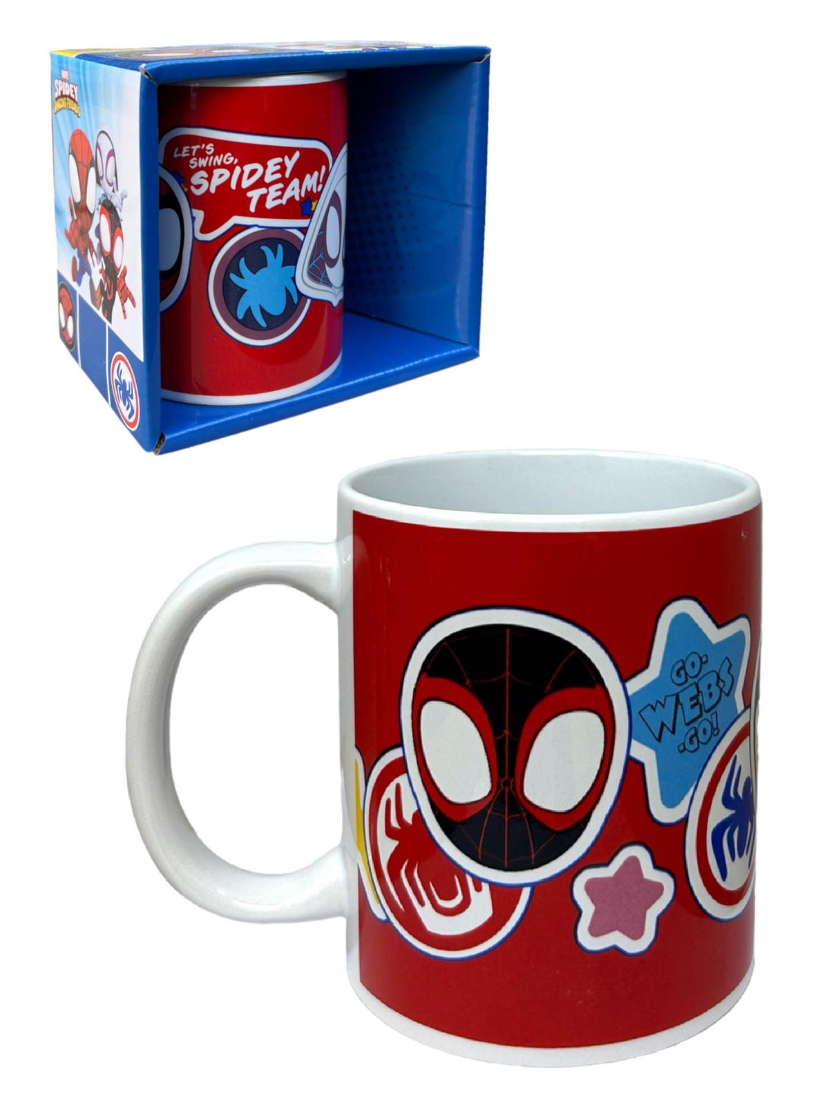 Tazza Mug Spidey e i Suoi Fantastici Amici in Ceramica 350 Ml Confezione Regalo - M06595mc